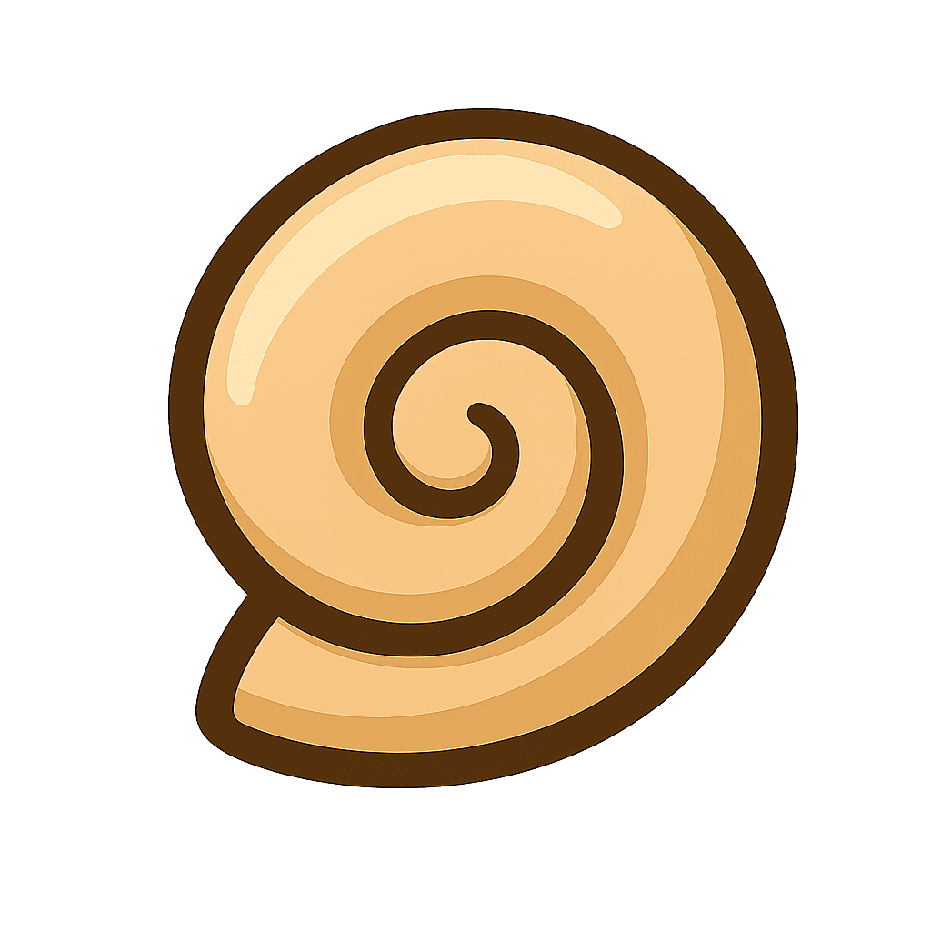 Snail shell decoration